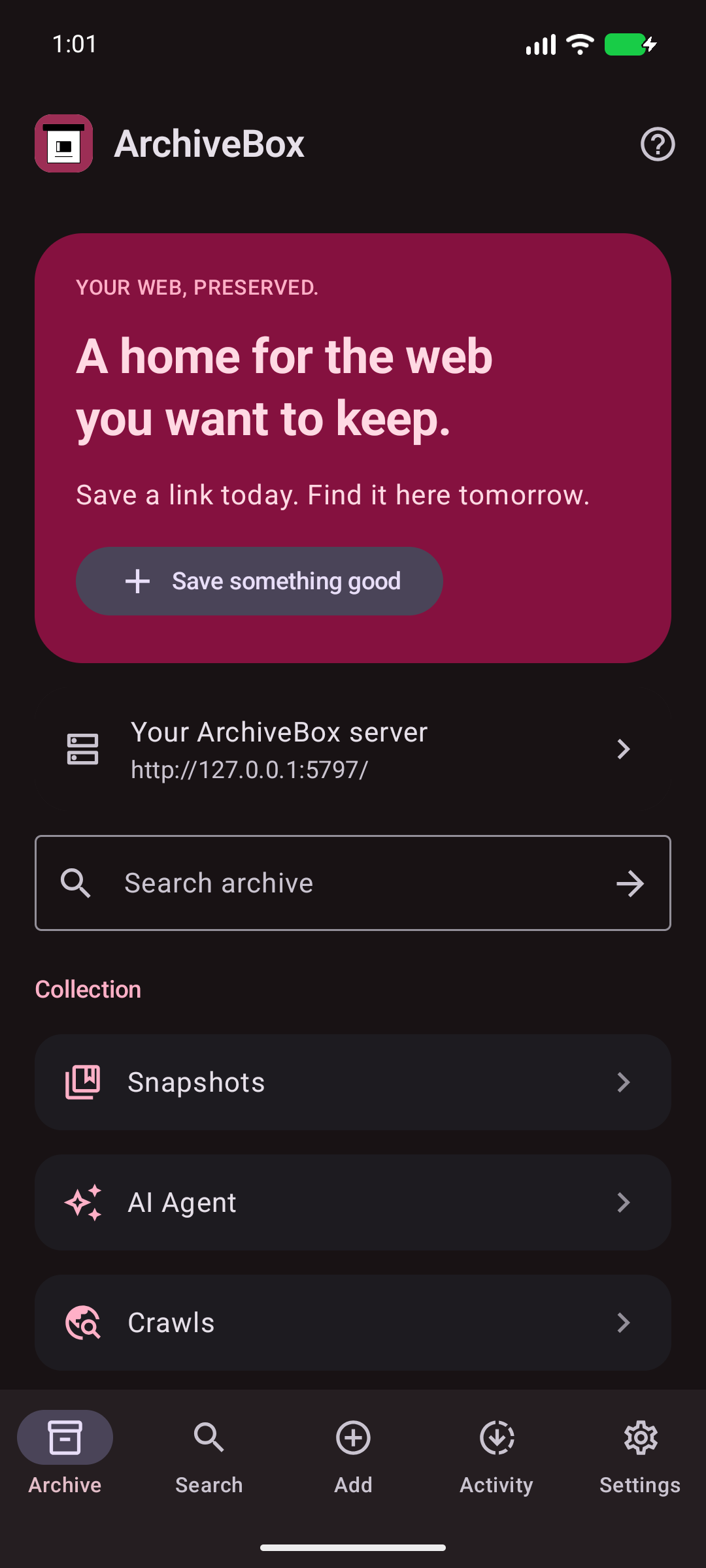 A quieter view — Use the real Android dark appearance across the native app.
