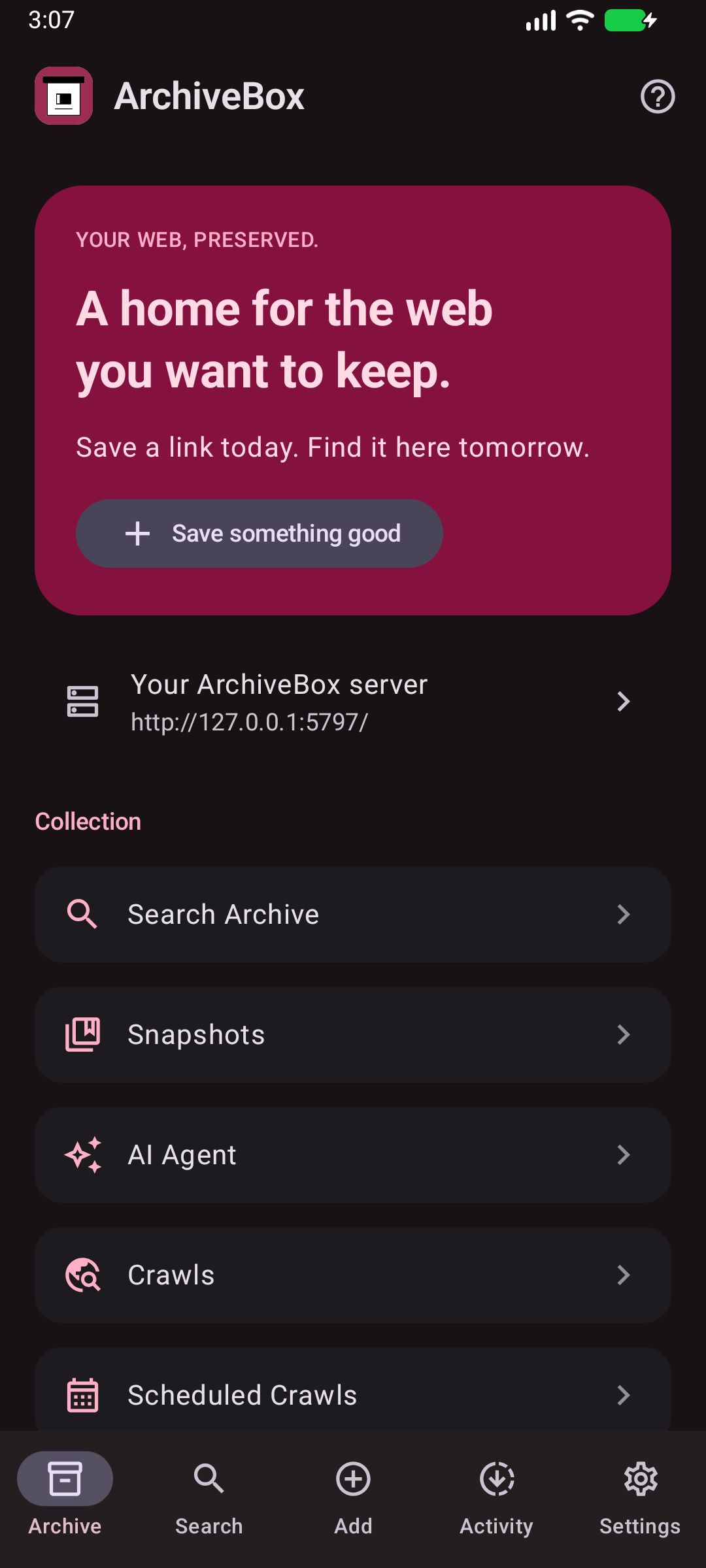 A quieter view — Use the real Android dark appearance across the native app.