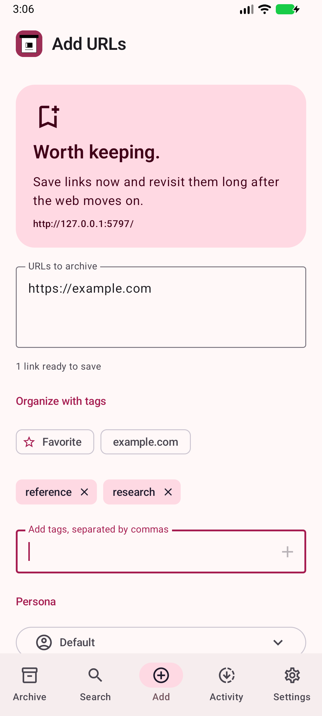 Make it easy to find — Choose existing tags or add your own.